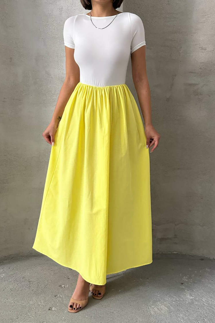 Lycra T-Shirt Skirt Dress