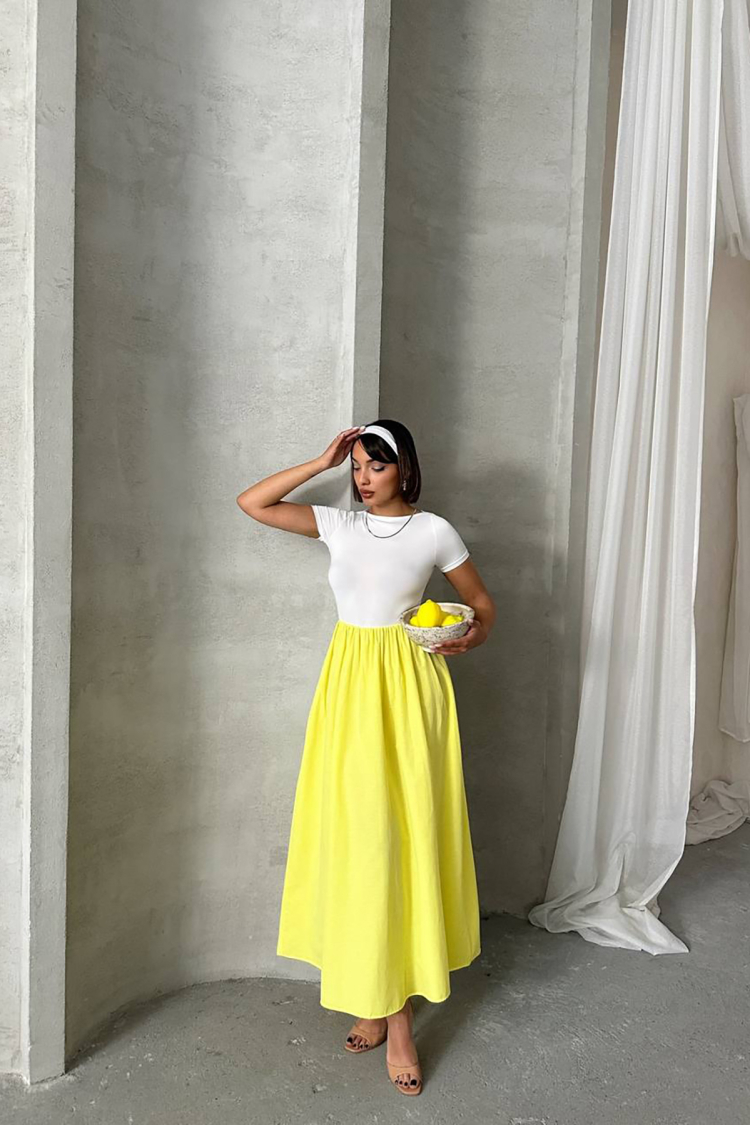 Lycra T-Shirt Skirt Dress - Mode Roy - Globality Store - Women Clothes Wholesale Turkey