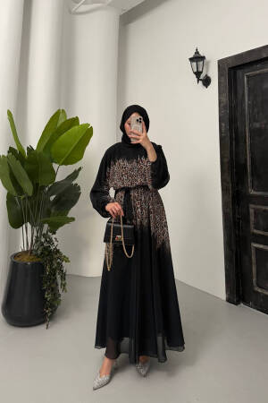 Leopard Print Chiffon Burkini Dress - Mode Roy - Globality Store - Women Clothes Wholesale Turkey