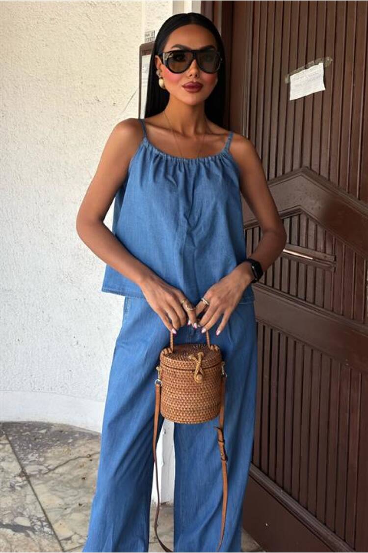 Tensel Suit With Front Drawstring