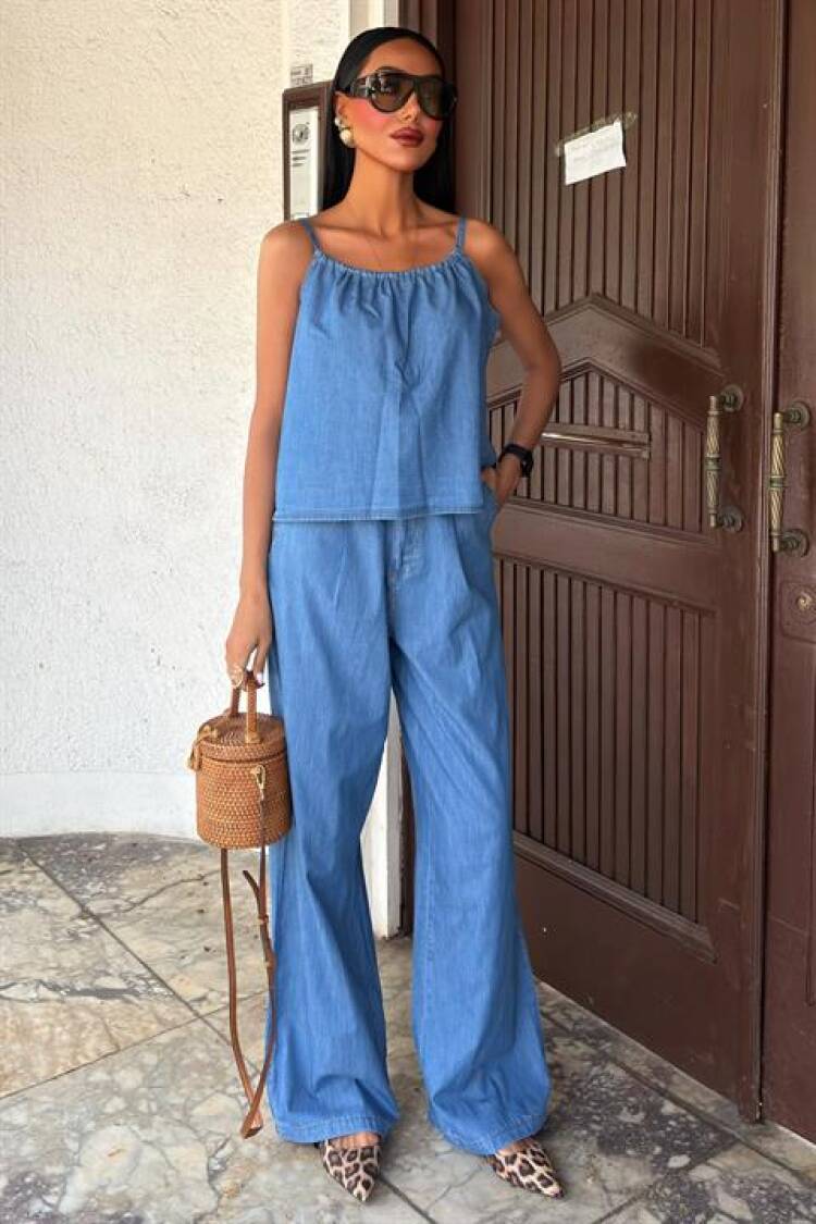 Tensel Suit With Front Drawstring