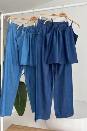 Tensel Suit With Front Drawstring - Sobe Istanbul - Globality Store - Women Clothes Wholesale Turkey
