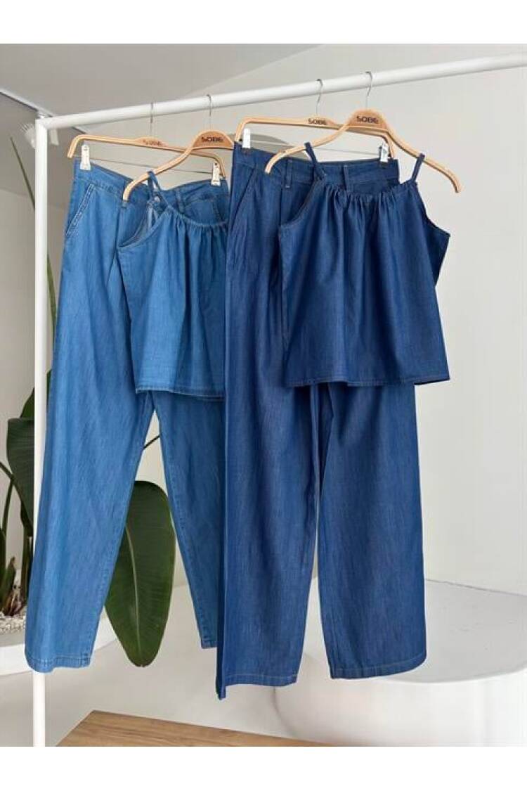 Tensel Suit With Front Drawstring