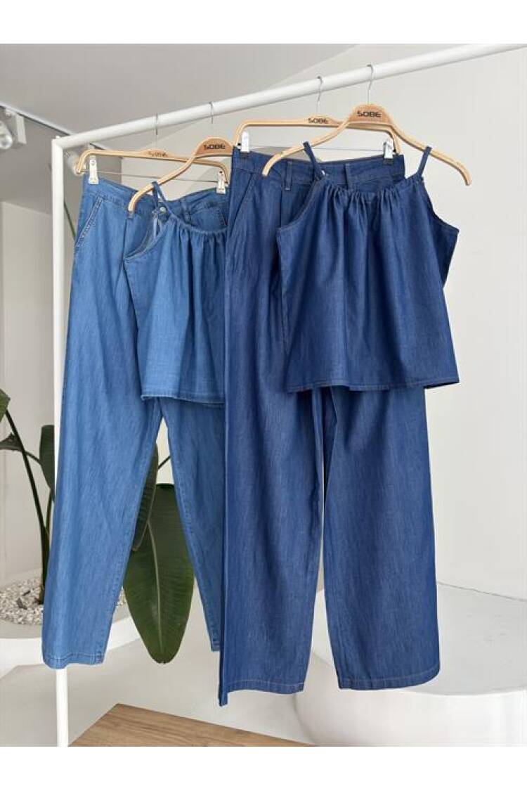 Tensel Suit With Front Drawstring