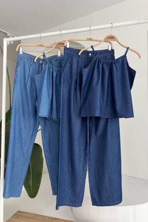 Tensel Suit With Front Drawstring - Sobe Istanbul - Globality Store - Women Clothes Wholesale Turkey