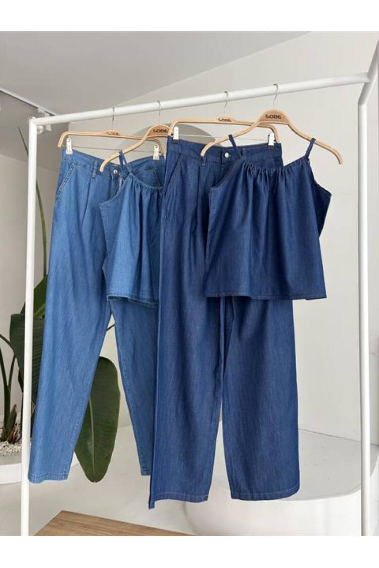 Tensel Suit With Front Drawstring