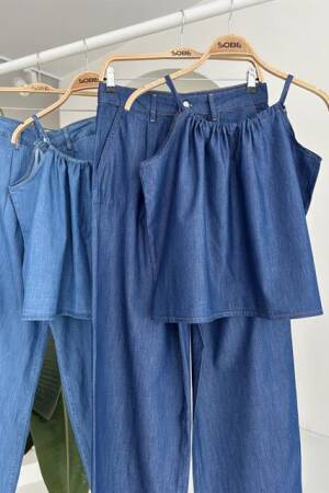 Tensel Suit With Front Drawstring - Sobe Istanbul - Globality Store - Women Clothes Wholesale Turkey