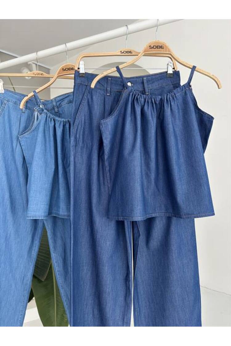 Tensel Suit With Front Drawstring
