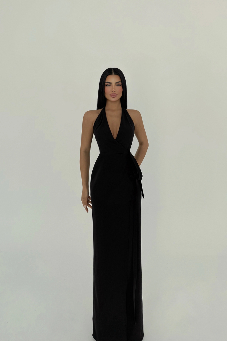 Tied Dress - EYYO ATELIER - Globality Store - Women Clothes Wholesale Turkey