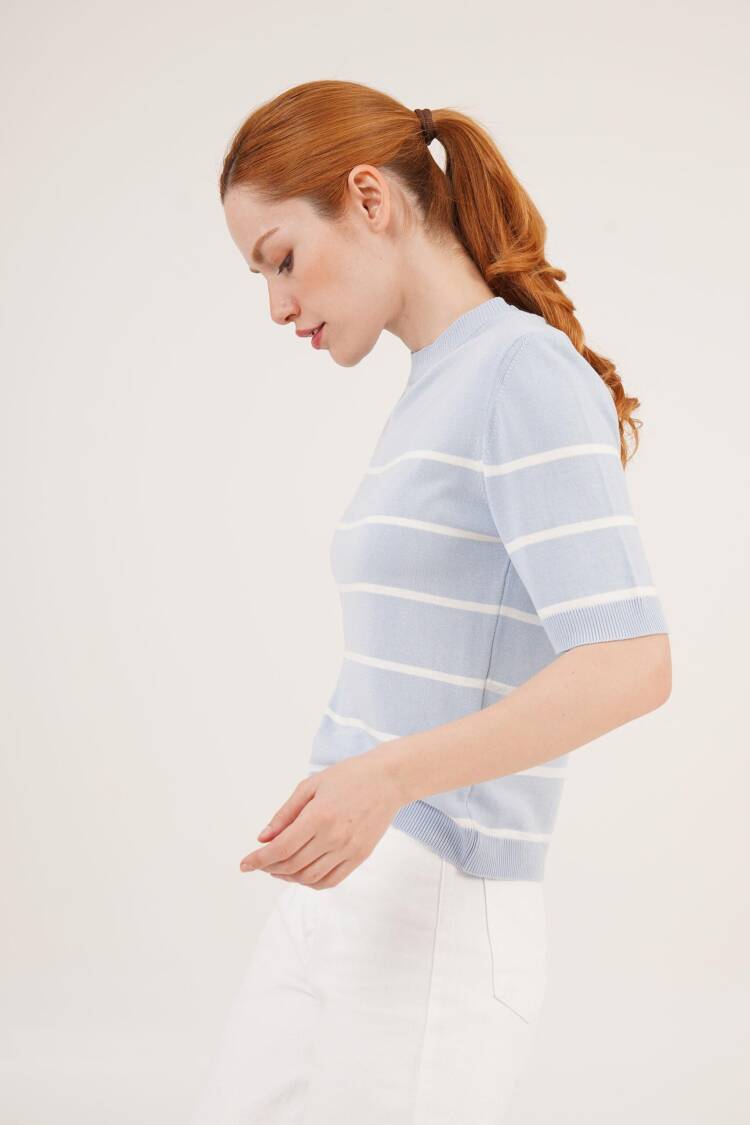 Striped Short Sleeve BabyWholesale Blouse