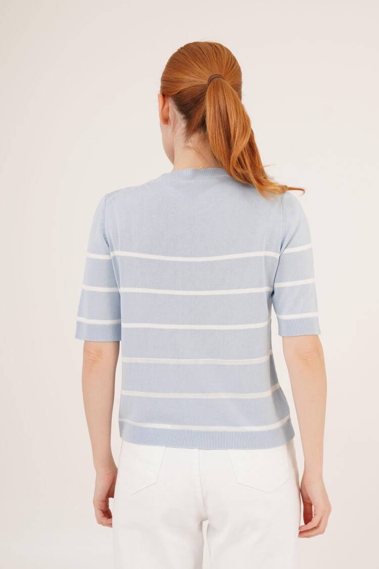 Striped Short Sleeve BabyWholesale Blouse