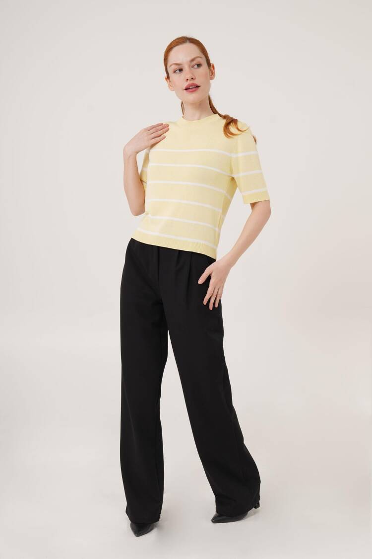 Striped Short SleeveWholesale Blouse