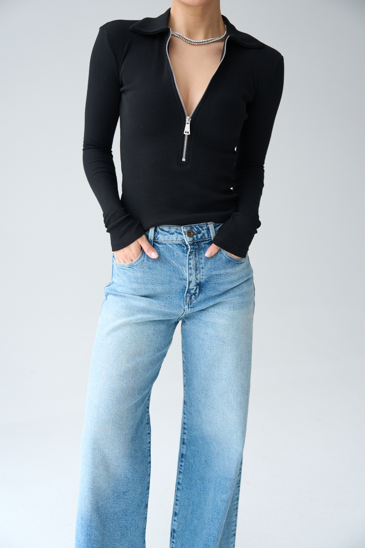 Zipper Blouse