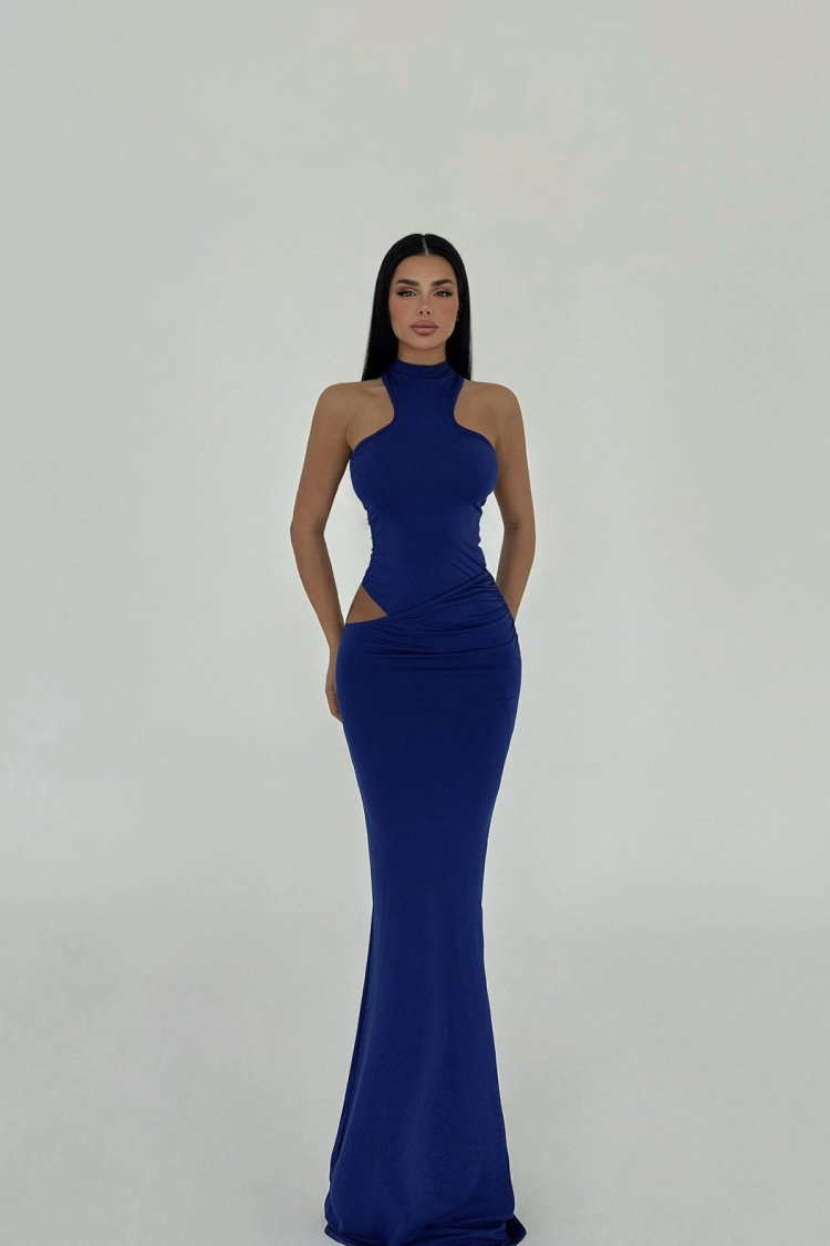 Zero Sleeve Long Dress - Scissors