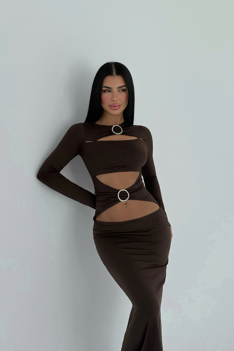 Ring Detail Long Dress