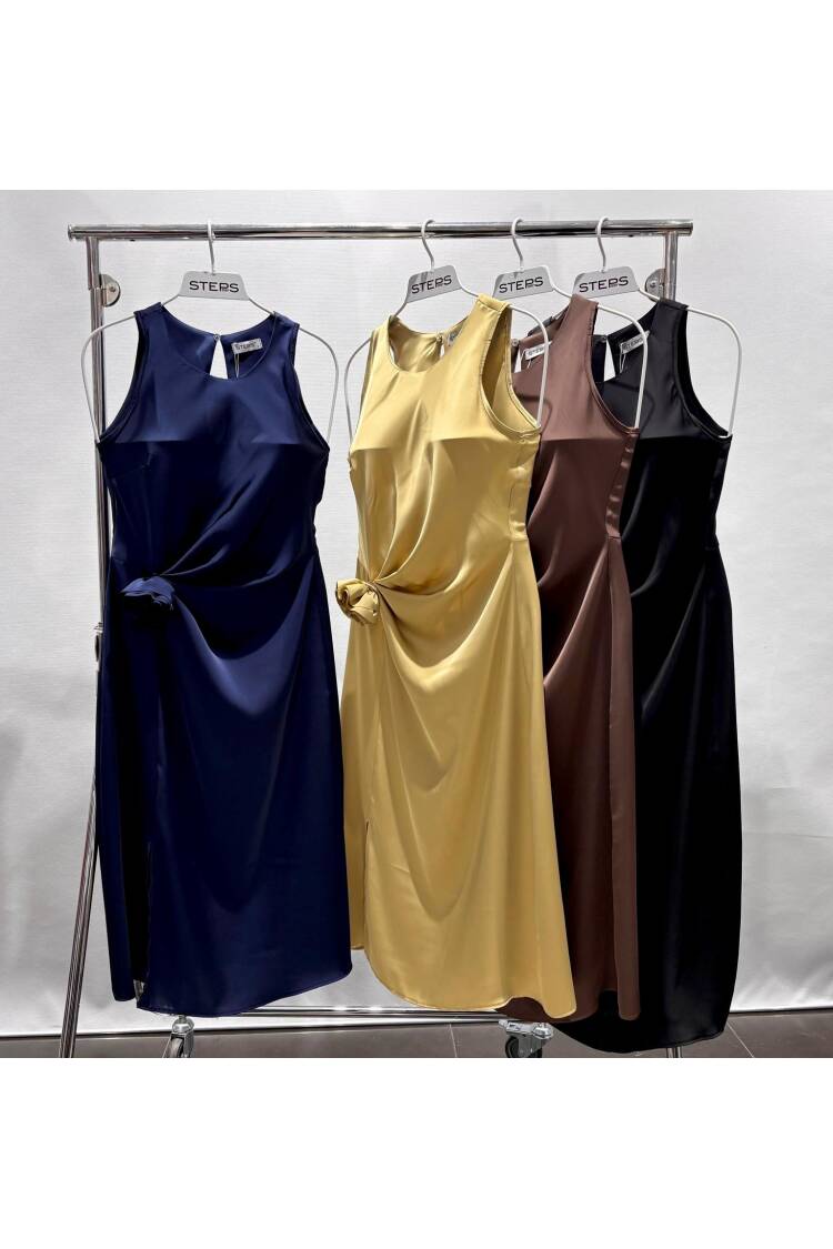 Rose Accessory Dress - STEPS - Globality Store - Women Clothes Wholesale Turkey