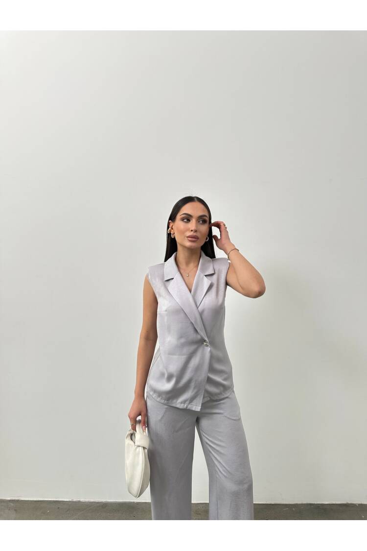 One-Button Blouse - STEPS - Globality Store - Women Clothes Wholesale Turkey