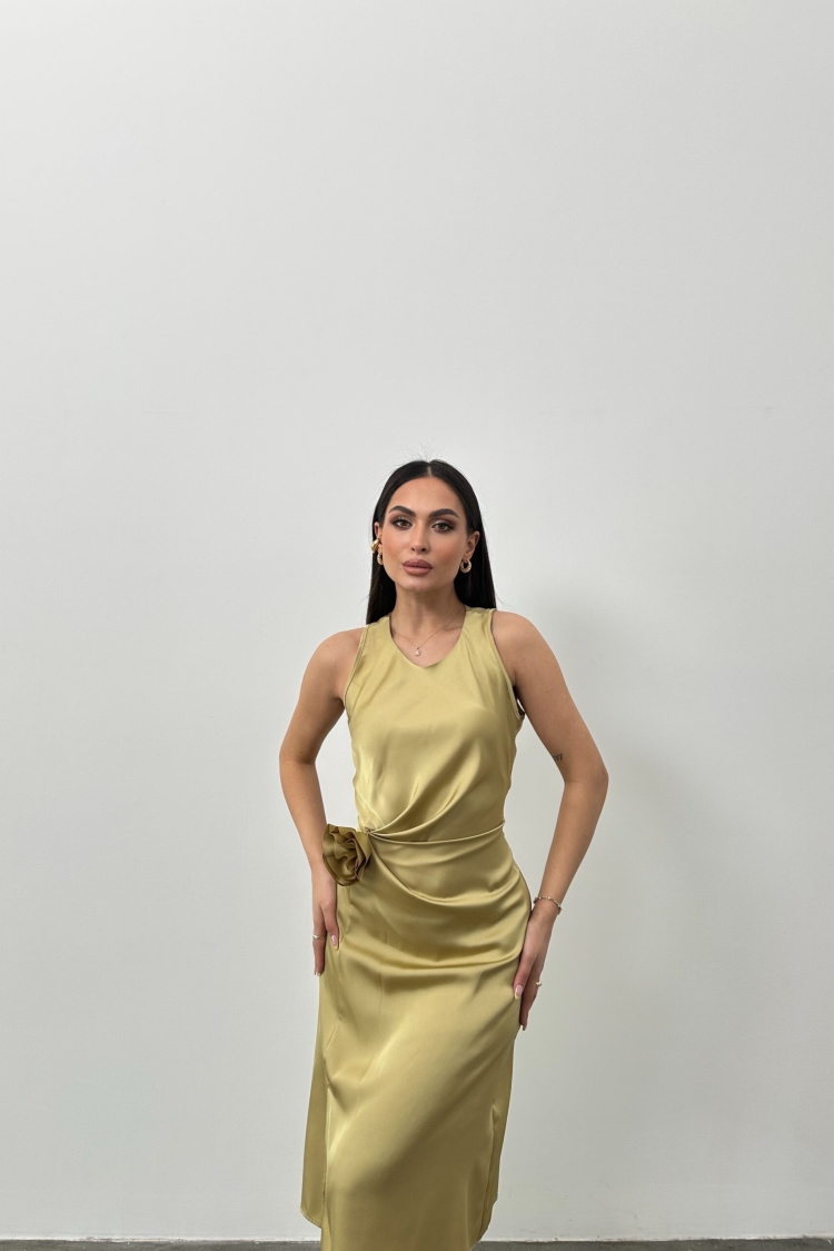 Rose Accessory Dress - STEPS - Globality Store - Women Clothes Wholesale Turkey