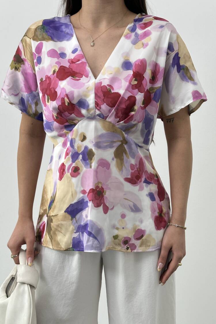 Bat Sleeve Blouse - STEPS - Globality Store - Women Clothes Wholesale Turkey