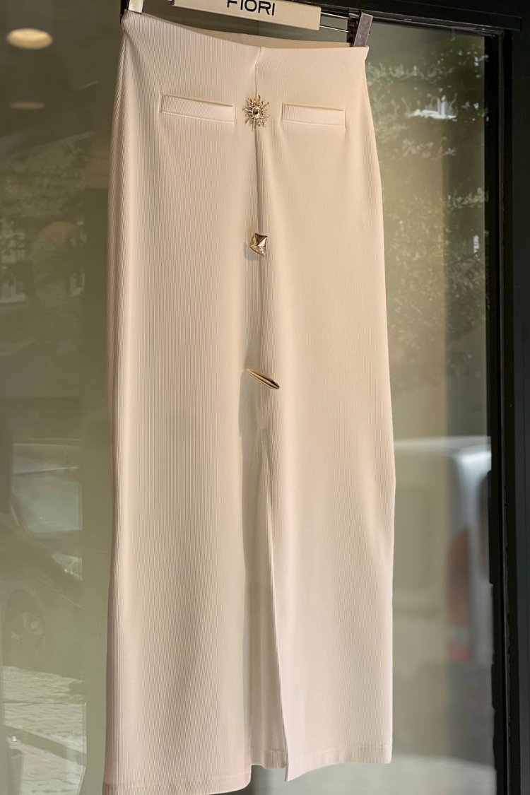 Buckle Detailed Skirt - Fiori - Globality Store - Women Clothes Wholesale Turkey