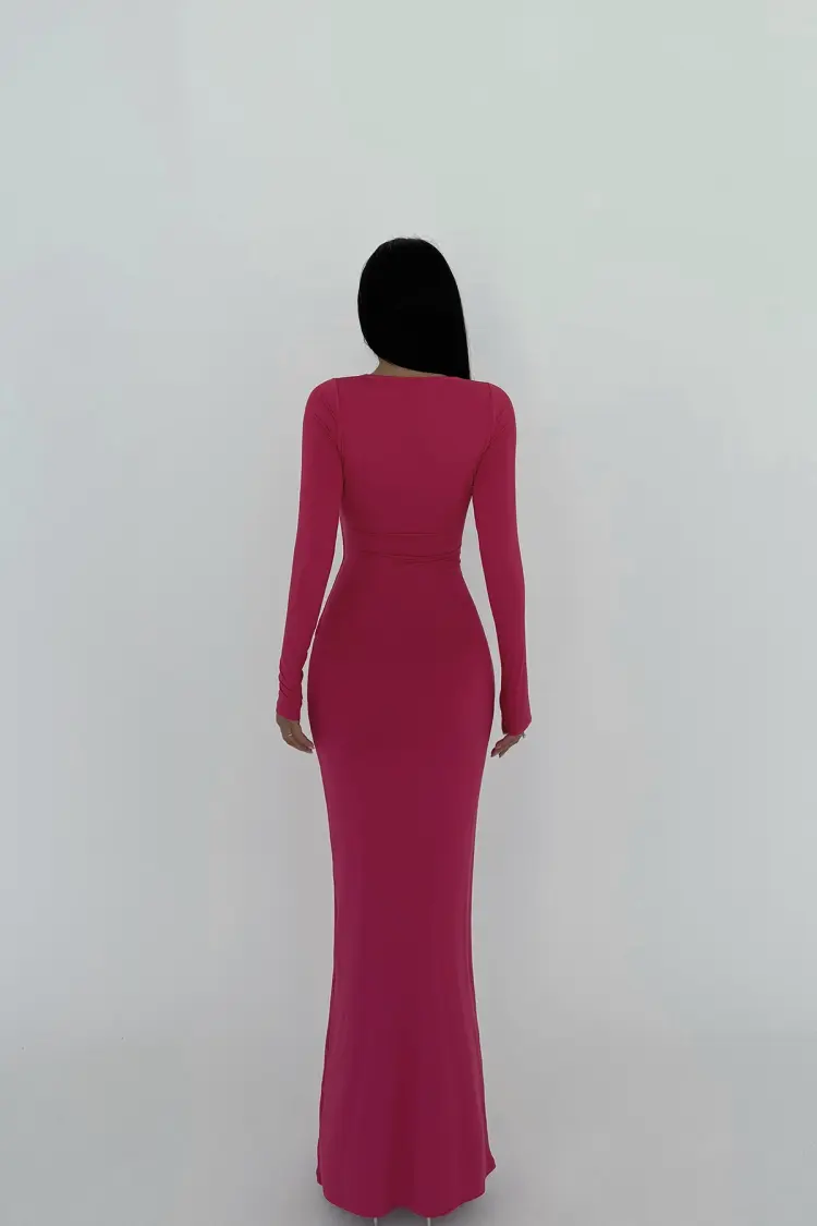 Ring Detail Long Dress
