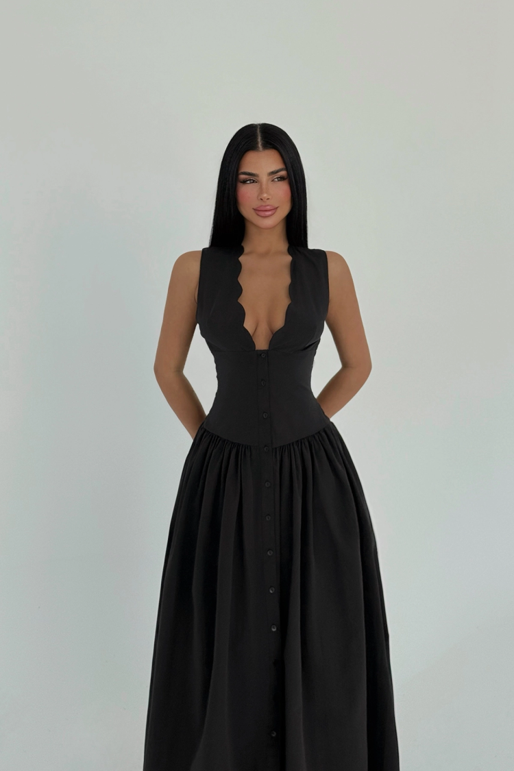 Button Detail Dress