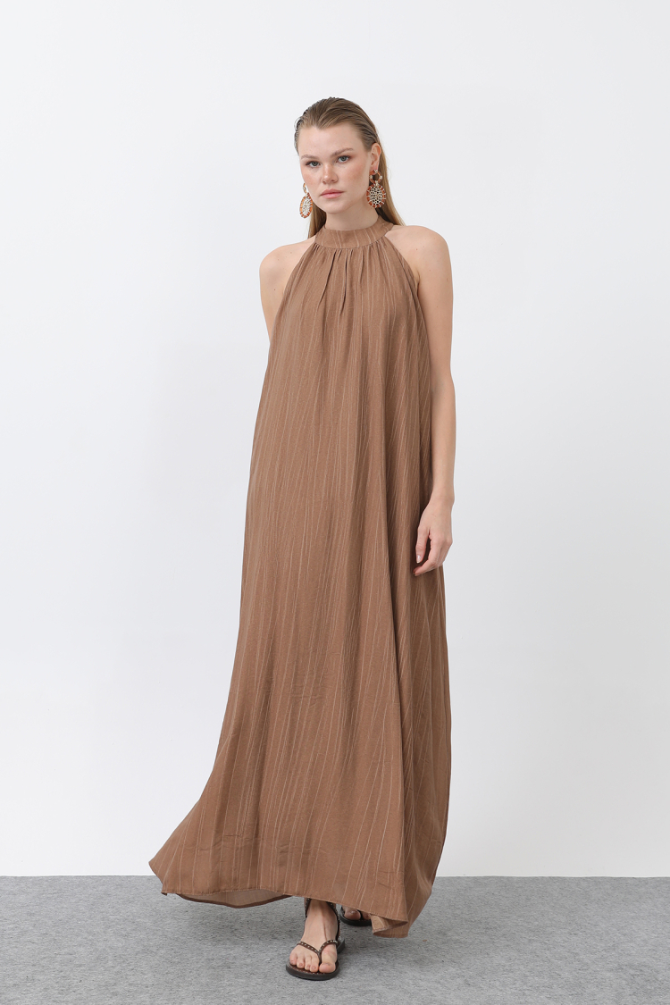 Women's Halter Collar Dress - SOUL - Globality Store - Women Clothes Wholesale Turkey