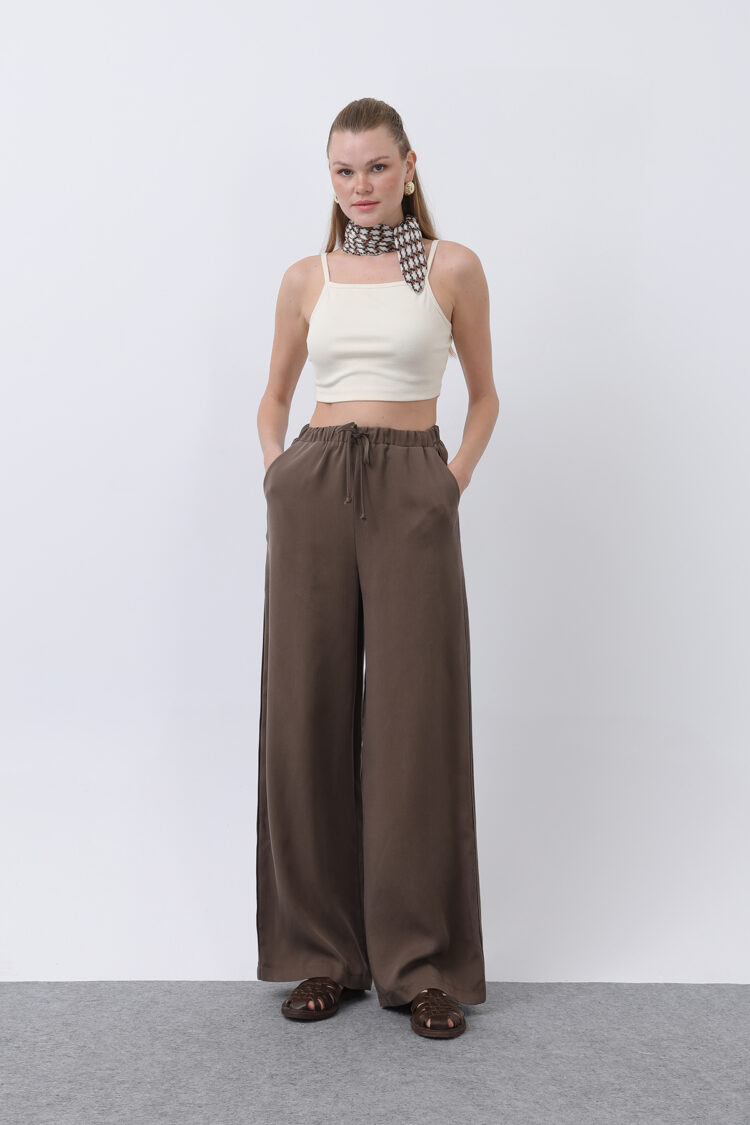 Women's Elastic Waistband Sides Pants - SOUL - Globality Store - Women Clothes Wholesale Turkey