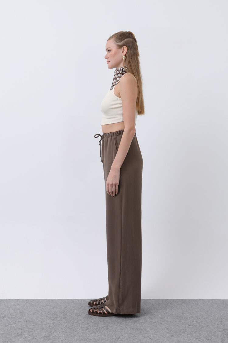 Women's Elastic Waistband Sides Pants