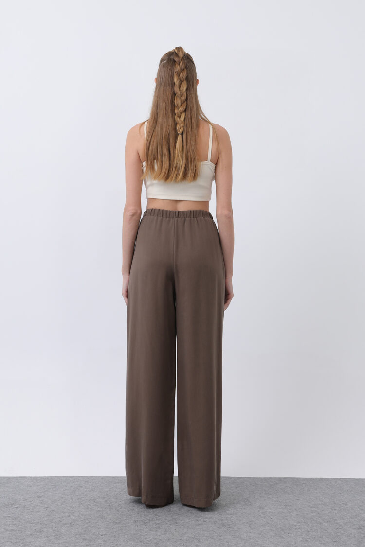 Women's Elastic Waistband Sides Pants
