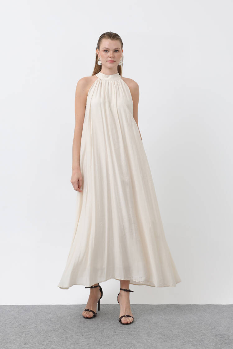 Women's Halter Collar Dress - SOUL - Globality Store - Women Clothes Wholesale Turkey