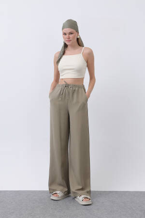 Women's Elastic Waistband Sides Pants - SOUL - Globality Store - Women Clothes Wholesale Turkey