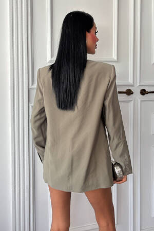 Stoned Blazer With Collar And Pocket Details - Sobe Istanbul - Globality Store - Women Clothes Wholesale Turkey