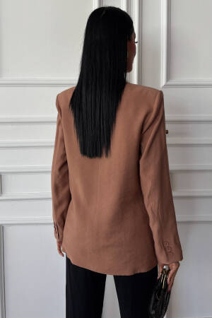 Blazer With Stone Collar And Pocket Covers - Sobe Istanbul - Globality Store - Women Clothes Wholesale Turkey