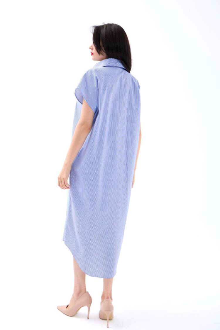 Dress -And White Striped