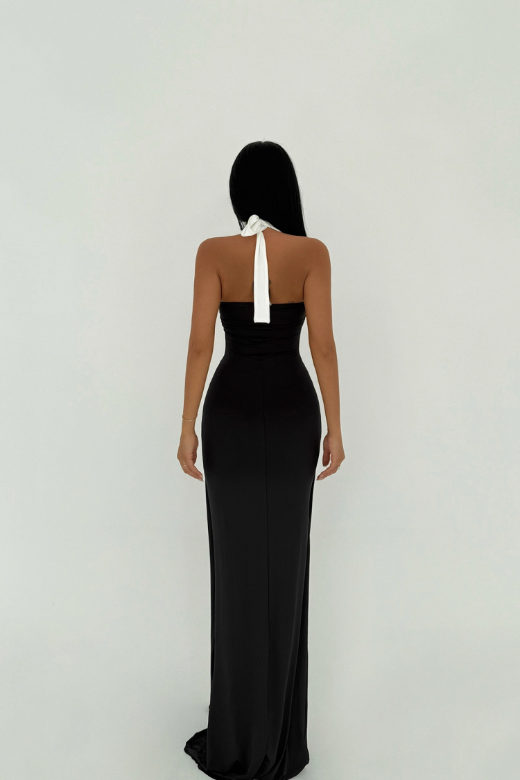Two-Tone Long Dress