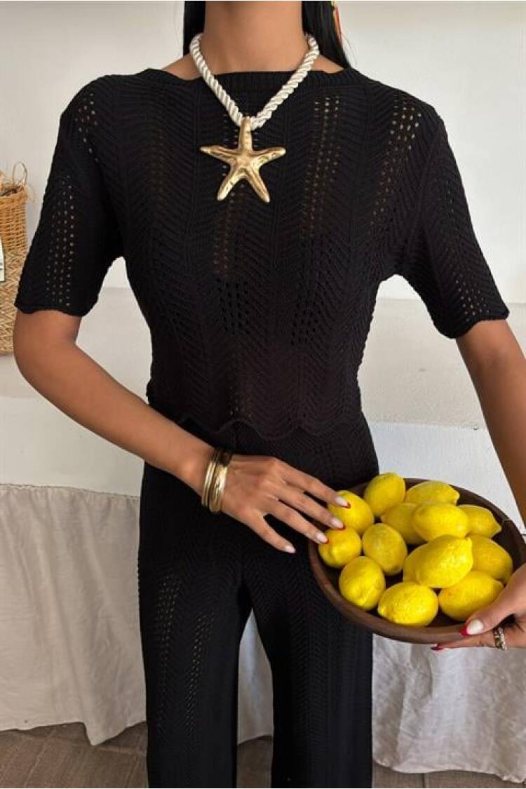 Knitwear Blouse Pants Double Suit