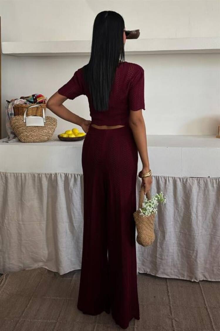 Knitwear Blouse Pants Double Suit