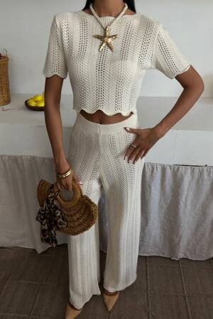 Knitwear Blouse Pants Double Suit - Sobe Istanbul - Globality Store - Women Clothes Wholesale Turkey