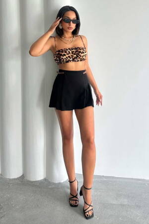 Belt Detailed Shorts - Topshow - Globality Store - Women Clothes Wholesale Turkey