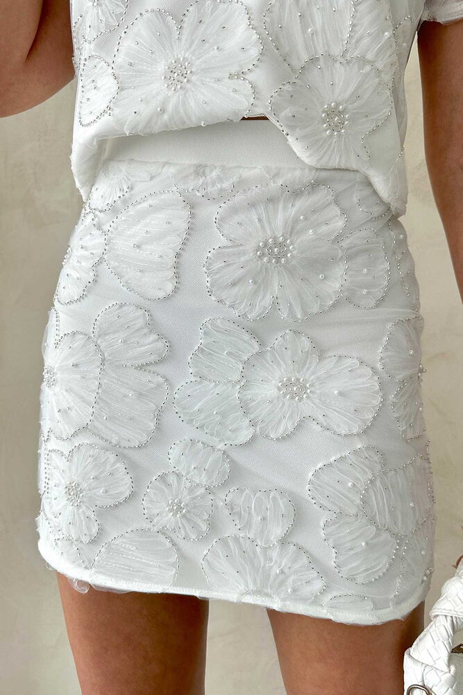 Bead Embroidered Skirt