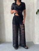 Lace Trousers - Black - Topshow - Globality Store - Women Clothes Wholesale Turkey