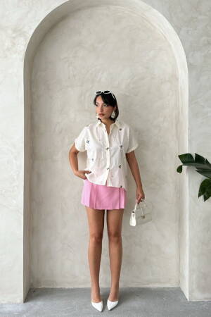 Belt Detailed Shorts - Topshow - Globality Store - Women Clothes Wholesale Turkey
