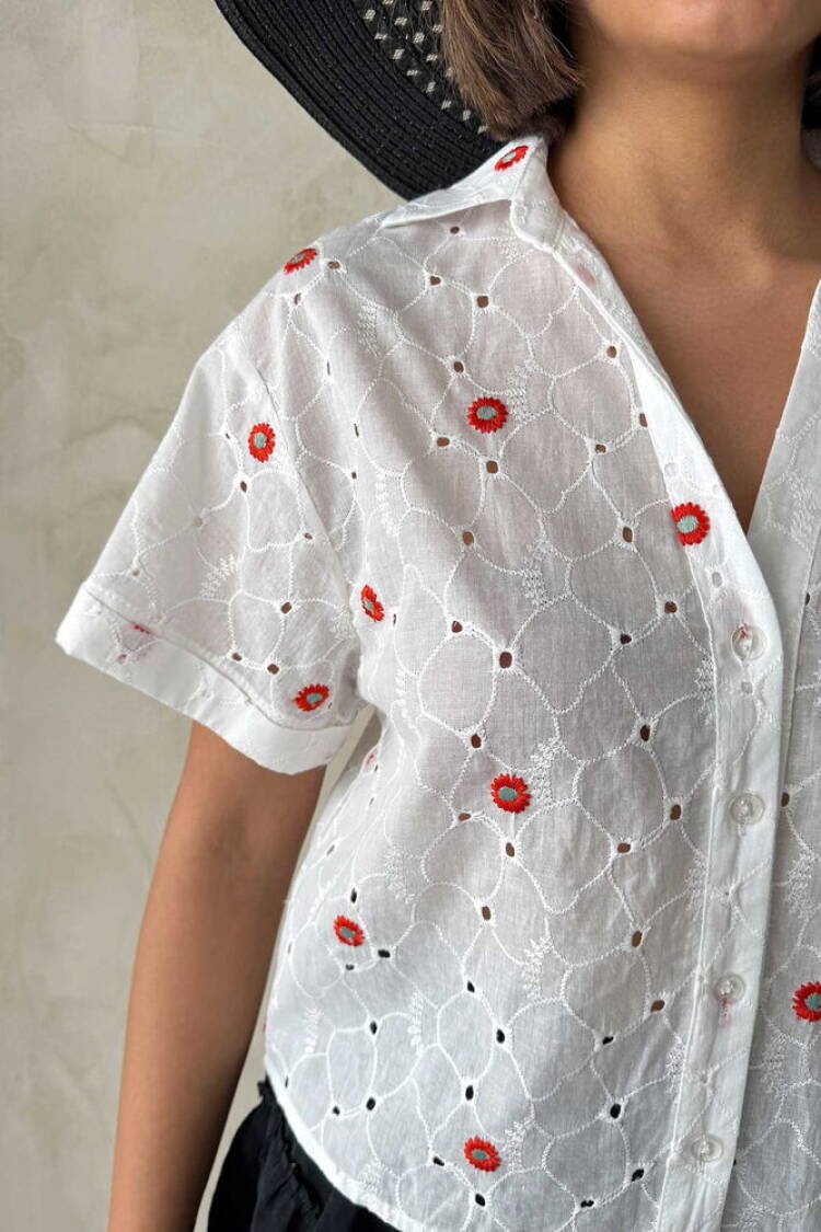 Embroidered Embroidered Shirt -Dsn1