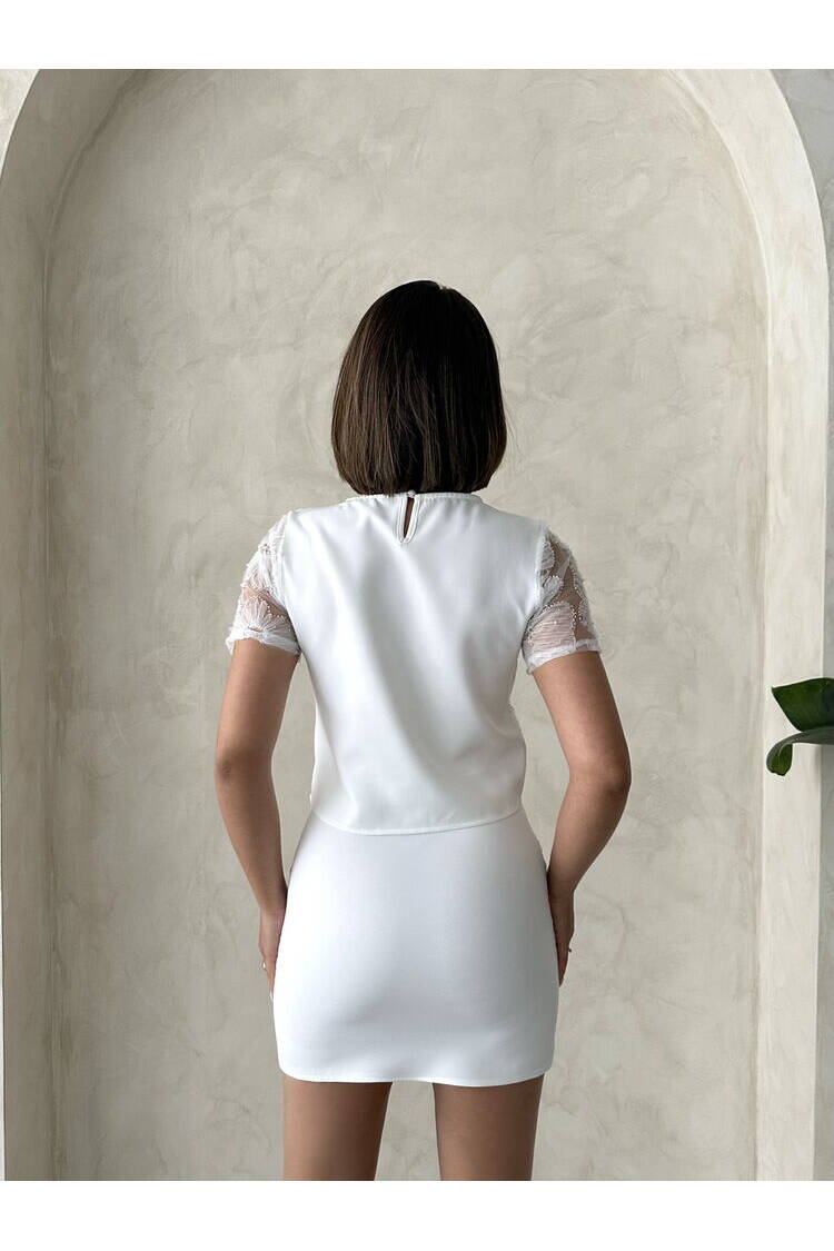 Bead Embroidered Blouse