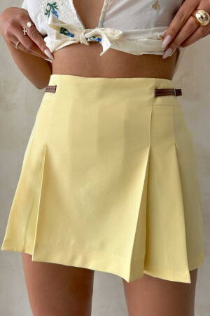 Belt Detailed Shorts - Topshow - Globality Store - Women Clothes Wholesale Turkey