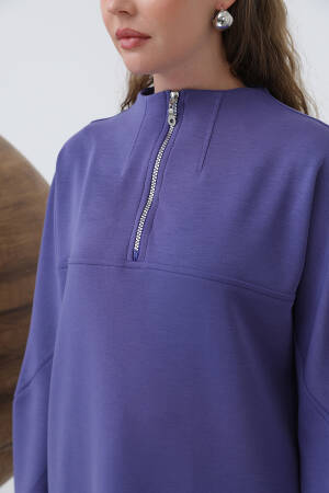 Women's Front Zipper Detailed Tunic - Puane - Globality Store - Women Clothes Wholesale Turkey