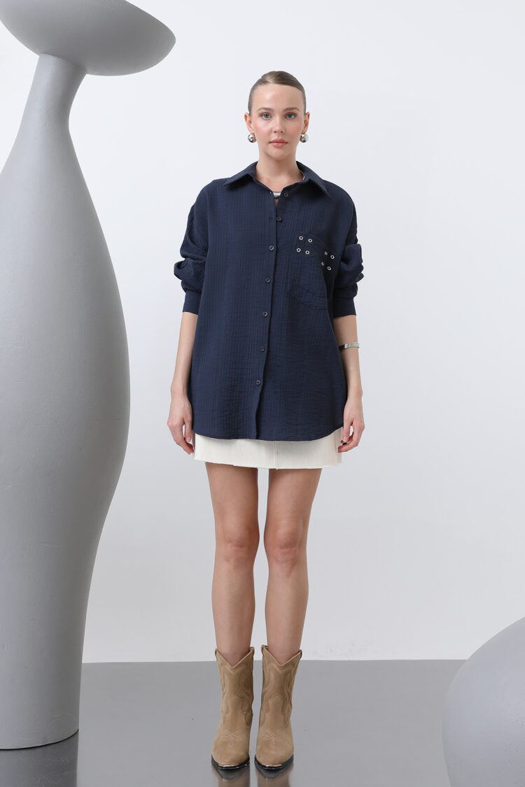 Women's Eyelet Detailed Shirt