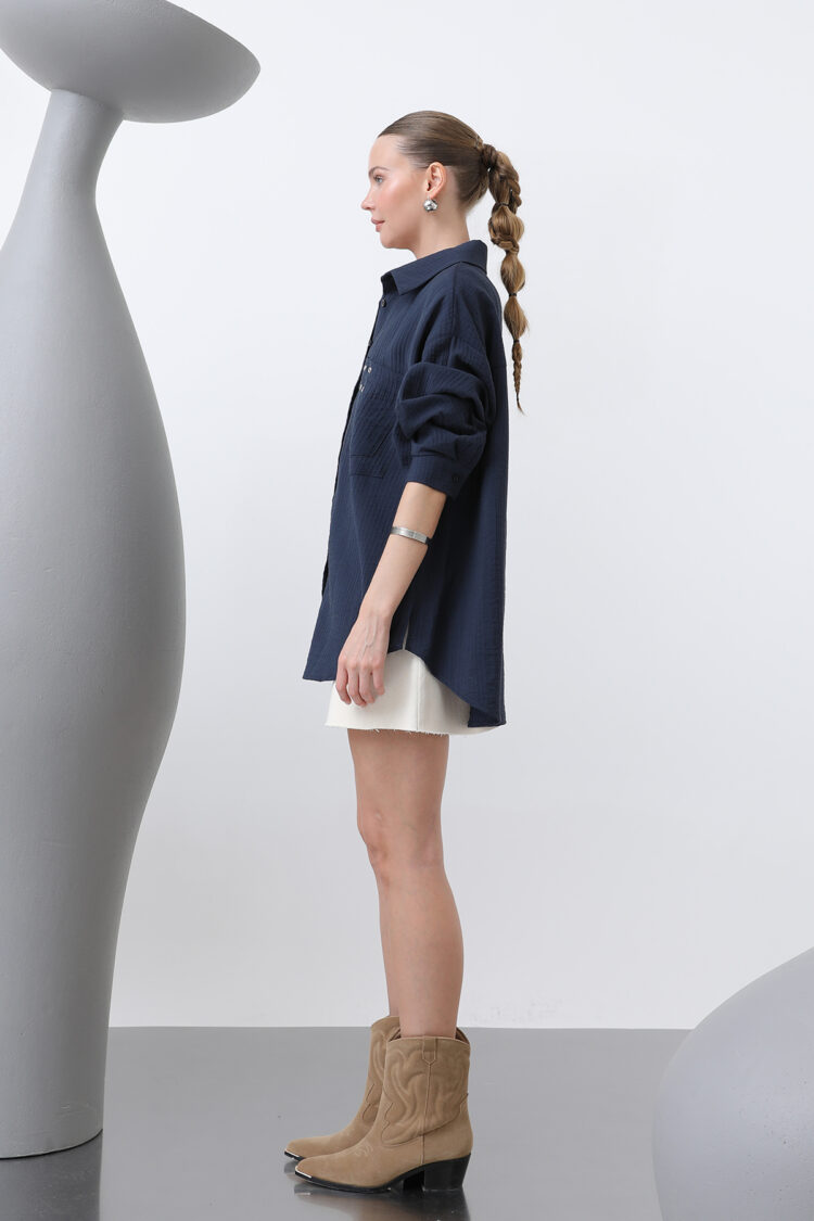 Women's Eyelet Detailed Shirt