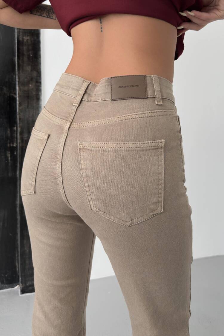 Women's High Waist Half Spanish Leg Jeans